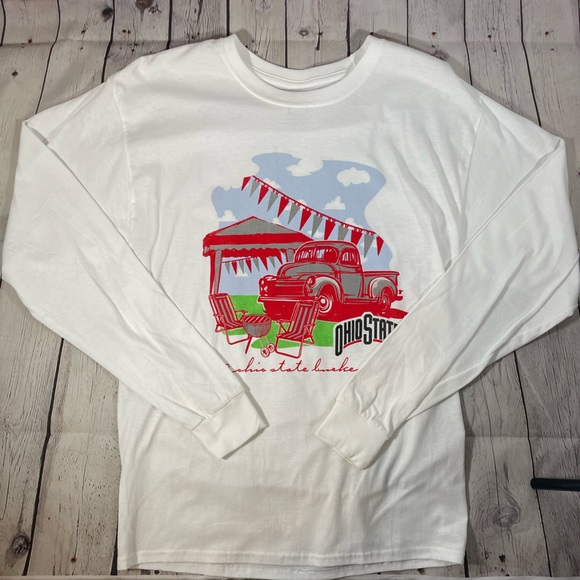 Ohio State Mens Long Sleeve Shirt OSU Buckeyes T-Shirt - Picture 3 of 6